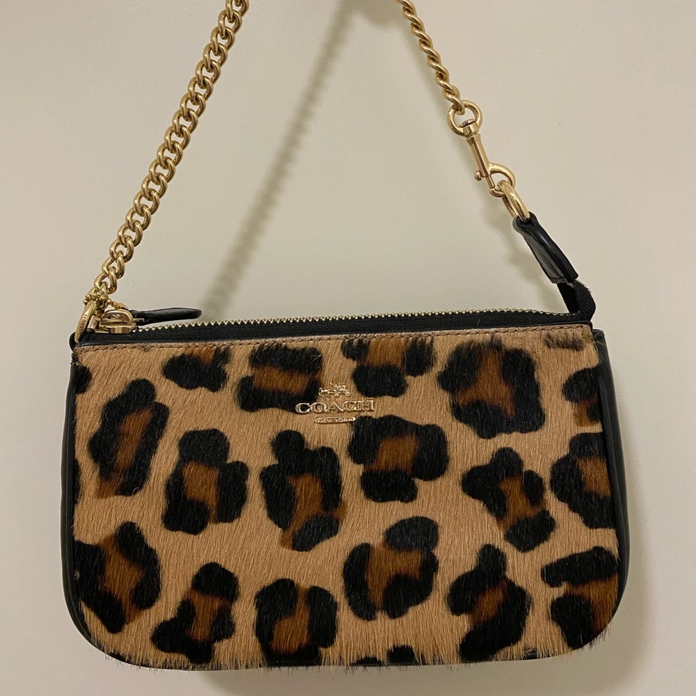 Coach leopard small bag